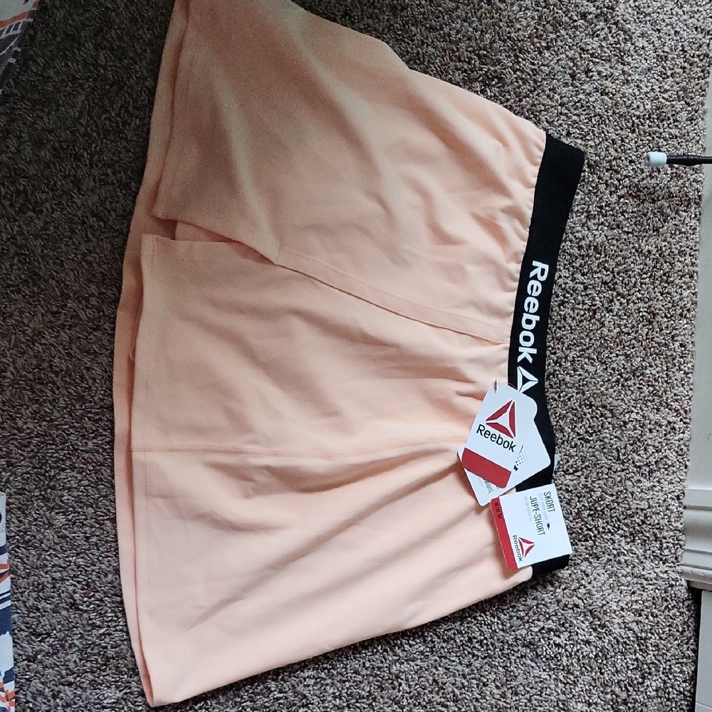 Reebok Coral Sports Shorts with Black Waistband